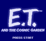 E.T. and the Cosmic Garden Title Screen